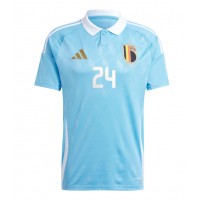 Echipament fotbal Belgia Amadou Onana #24 Tricou Deplasare European 2024 maneca scurta